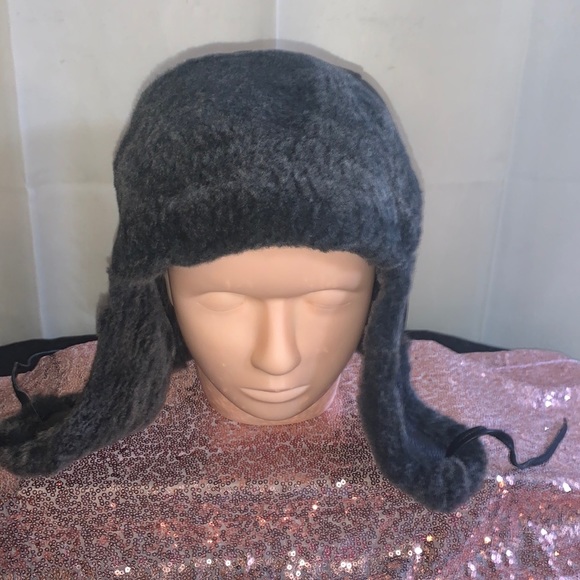 Zavelio Other - Zavelio Shearling Aviator Winter Fur Hat - Genuine Sheepskin Black - XL New